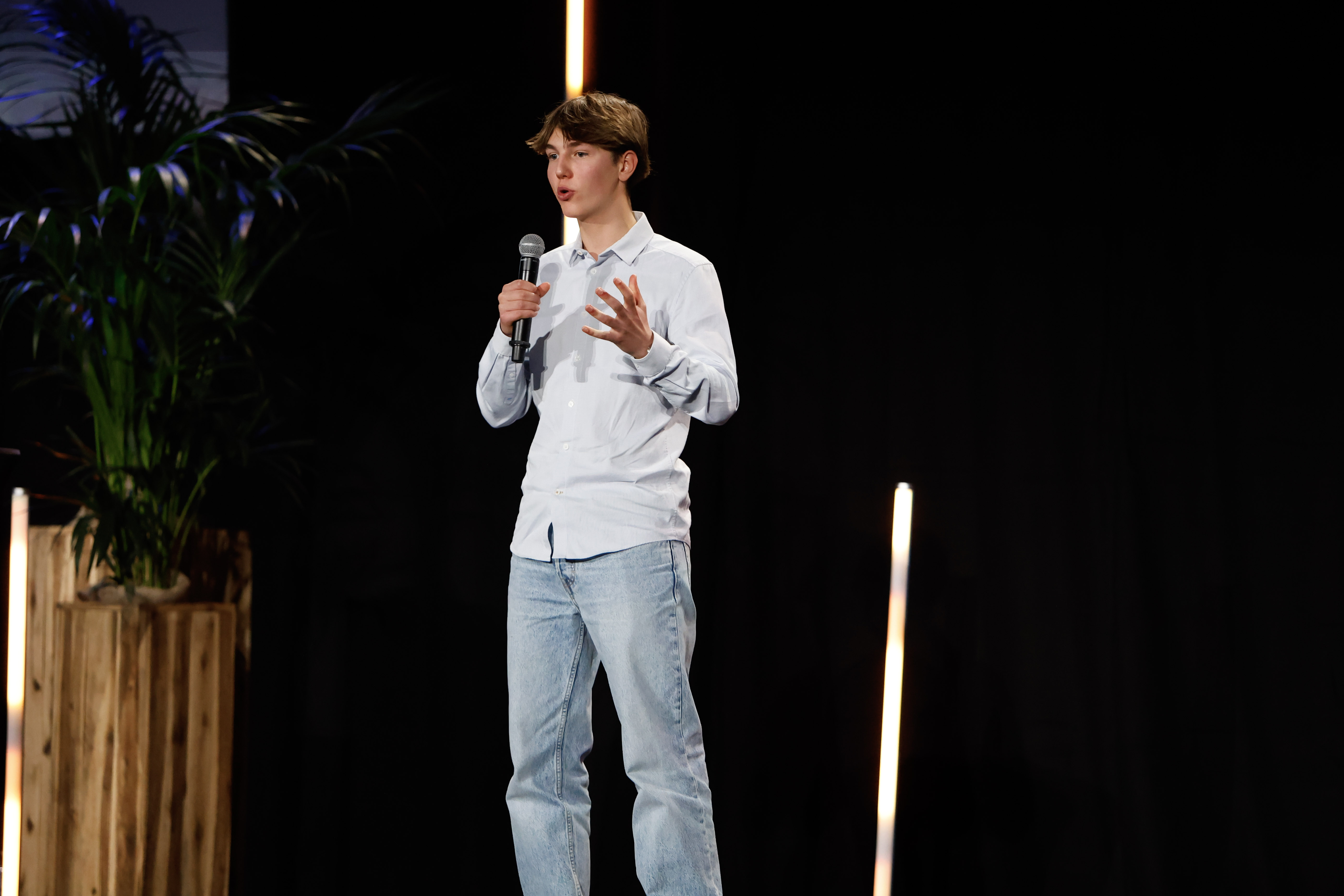 Noé Jaffrelot, créateur de Synrise, sur scène
